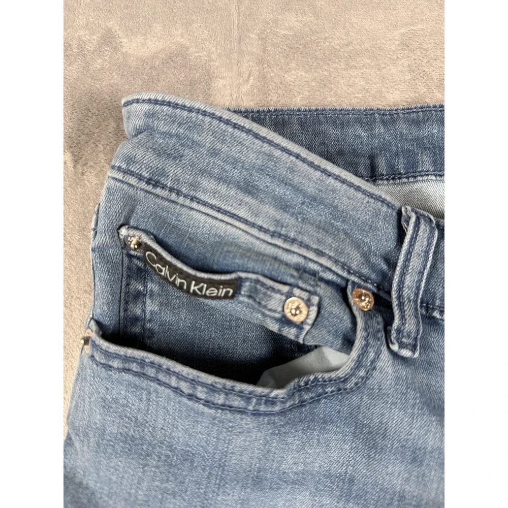 Calvin Klein Men's Jeans Blue Denim Regular Fit Stretch Waist 34 Inseam 32